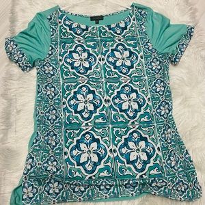 The Limited stained glass print top